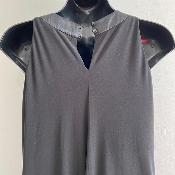 Evan Picone flowy beaded neck black dress - Picture 8 of 9